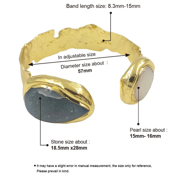 Gold Cuff Bangle-ToShay.org