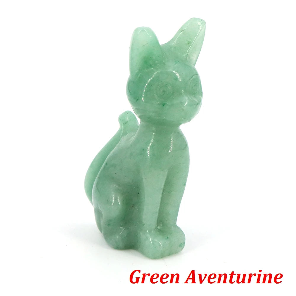 Mixed Crystal Cat Statues-ToShay.org