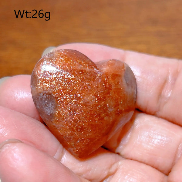 Orange Sunstone Heart-ToShay.org