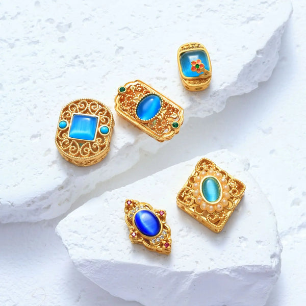 Blue Cats Eye Beads-ToShay.org