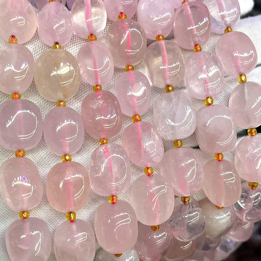 Pink Crystal Nugget Beads-ToShay.org