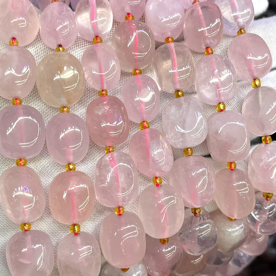 Pink Crystal Nugget Beads-ToShay.org