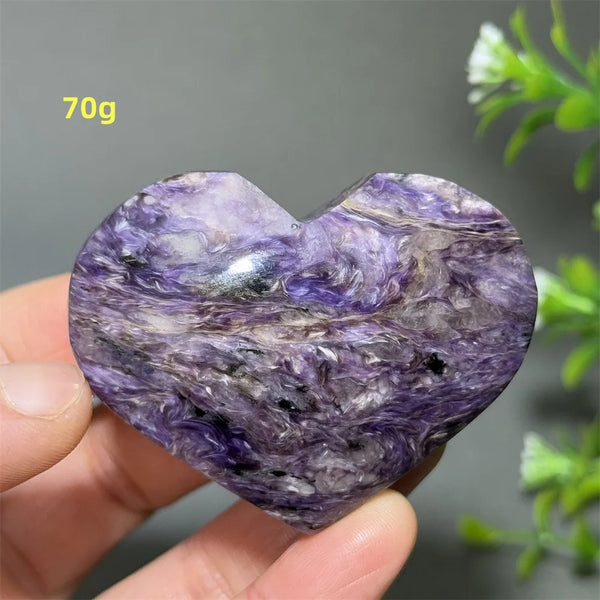 Purple Noble Crystal Heart-ToShay.org