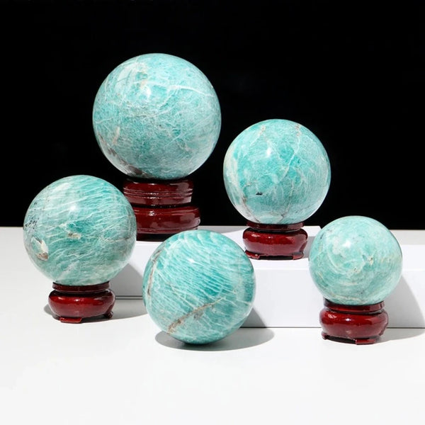 Blue Amazonite Crystal Ball-ToShay.org