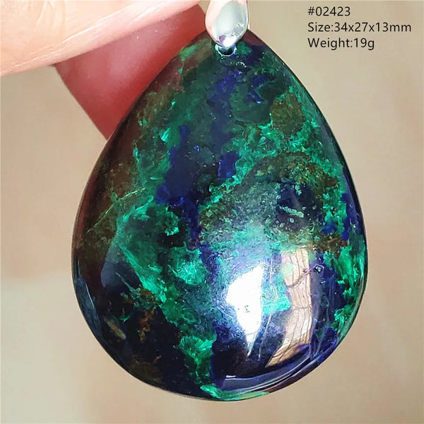 Blue Azulite Pendant-ToShay.org