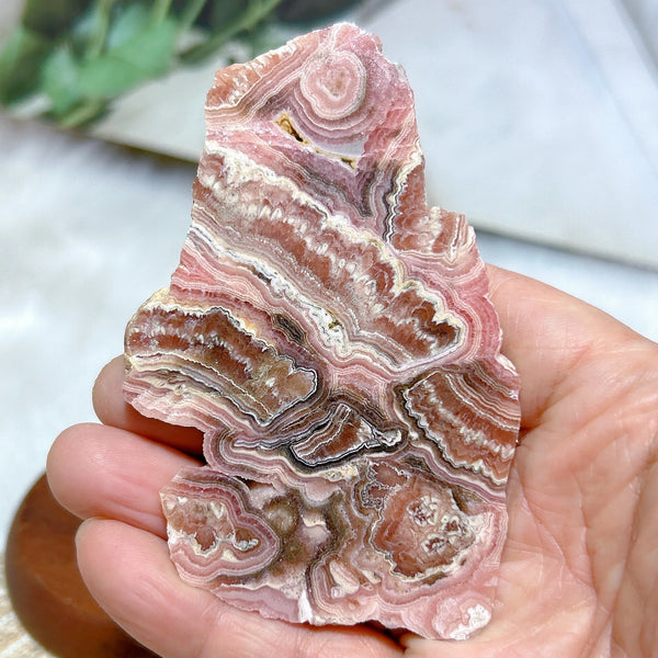 Pink Rhodochrosite Slices-ToShay.org