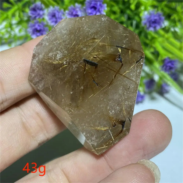 Gold Rutilated Hair Crystal-ToShay.org