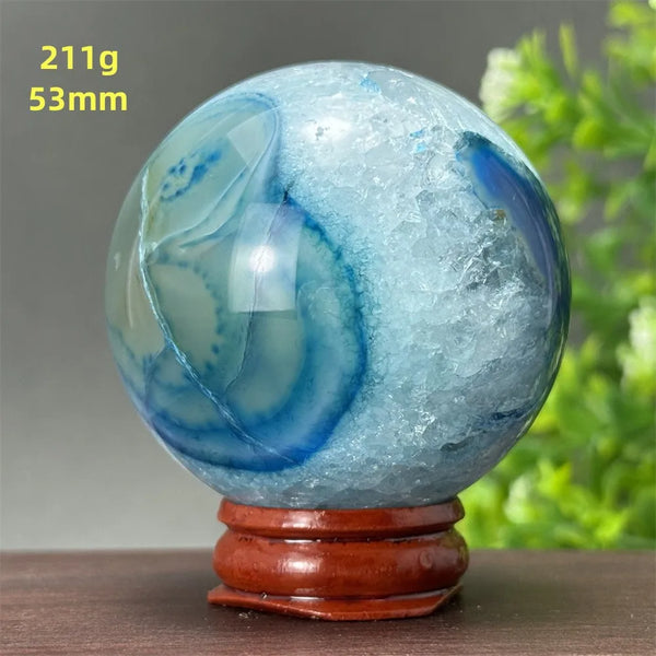 Blue Agate Ball-ToShay.org