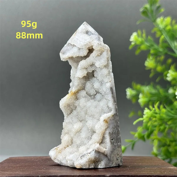 Purple Sphalerite Geode Obelisk-ToShay.org