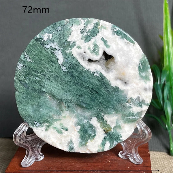 Green Moss Agate Plate-ToShay.org