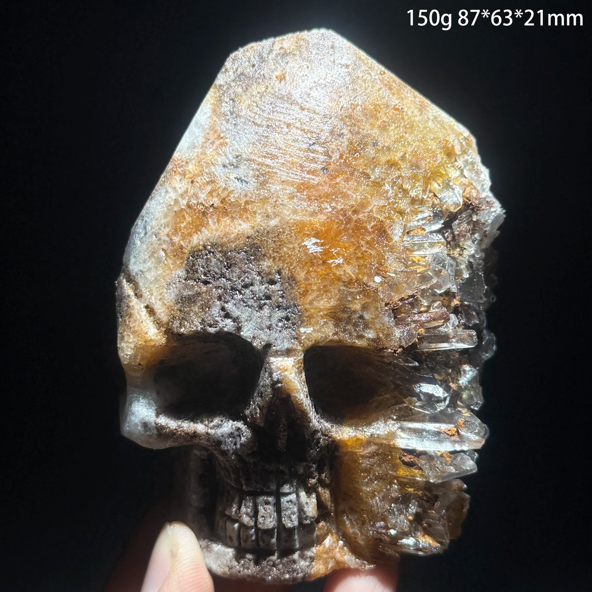 Clear Quartz Cluster Skull-ToShay.org
