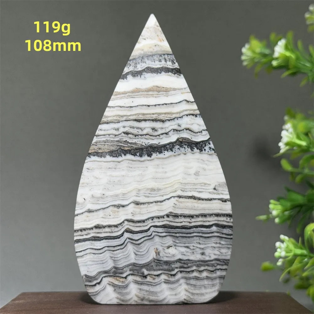 Grey Striped Agate Torch-ToShay.org