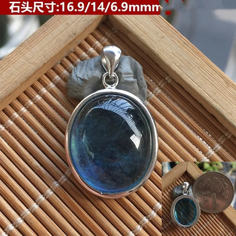 Blue Aquamarine Pendant-ToShay.org