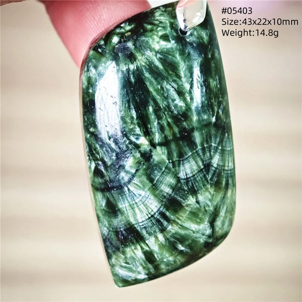 Green Seraphinite Pendant-ToShay.org