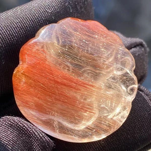 Red Rutilated Quartz Pendant-ToShay.org