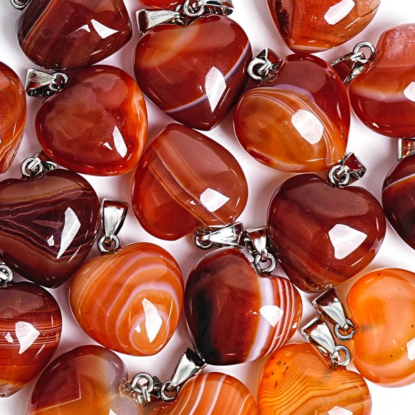 Red Banded Agate Heart-ToShay.org