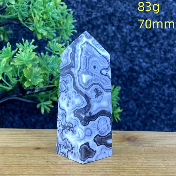 Blue Striped Agate Tower-ToShay.org