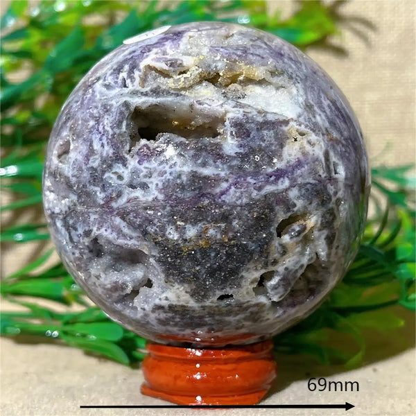 Purple Sphalerite Druzy Ball-ToShay.org