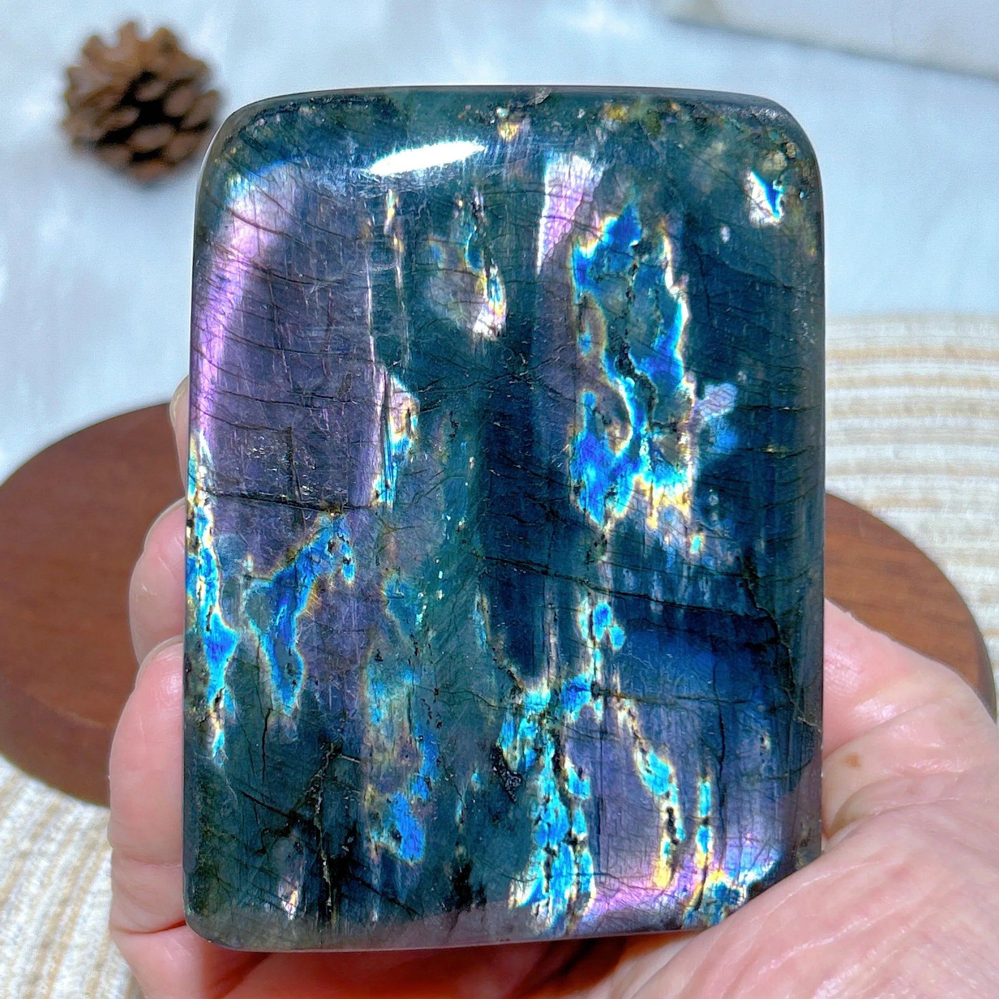 Blue Purple Labradorite Stone-ToShay.org
