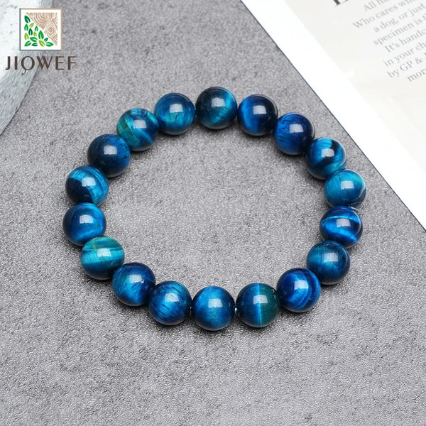 Blue Tiger Eye Bead Bracelet-ToShay.org
