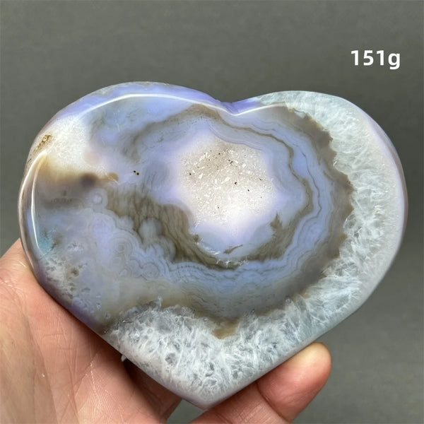 Blue Agate Geode Heart-ToShay.org
