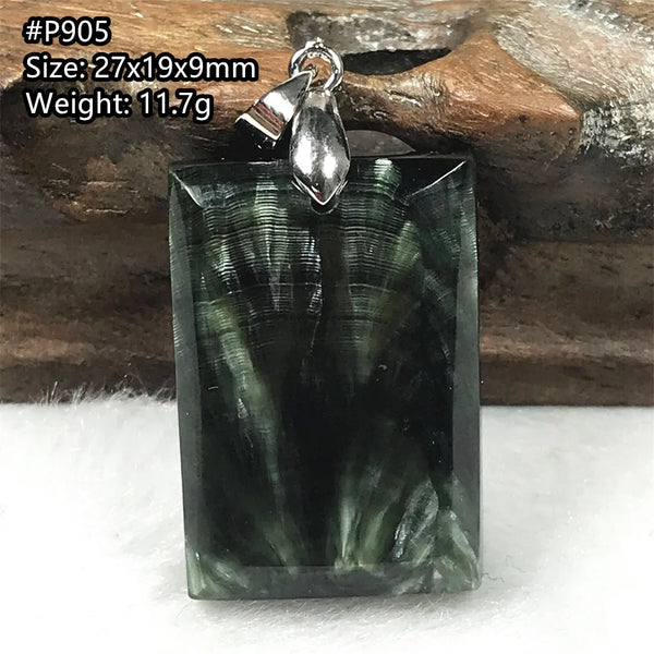 Green Seraphinite Pendant-ToShay.org