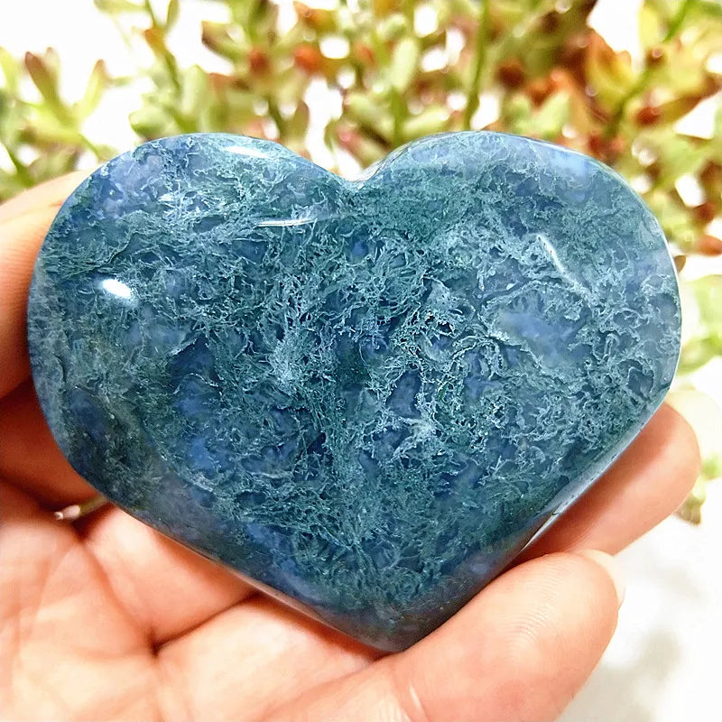 Green Moss Agate Heart-ToShay.org