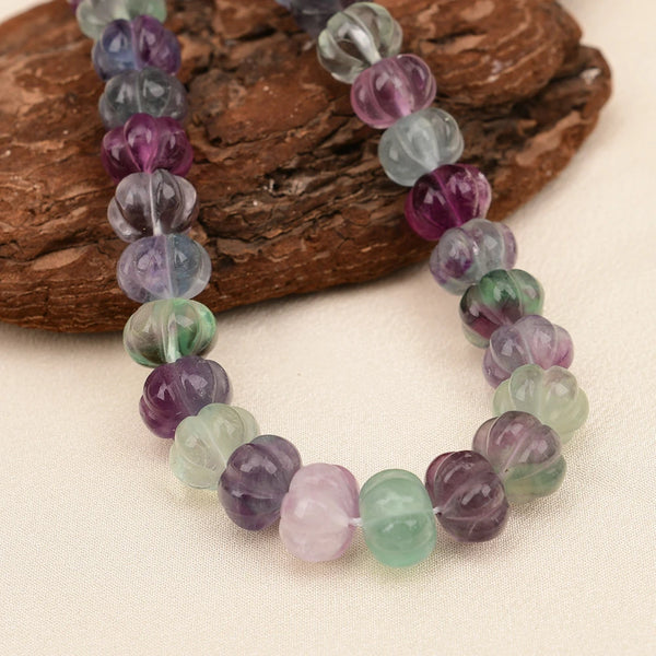 Green Fluorite Pumpkin Beads-ToShay.org