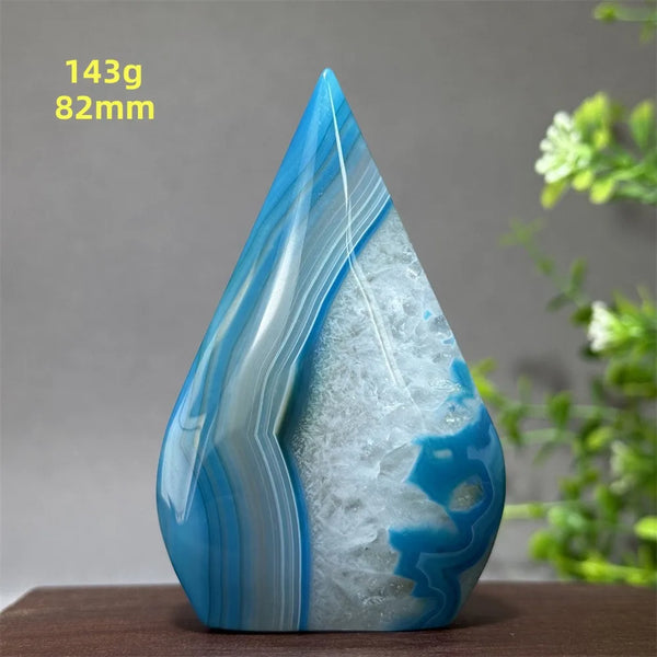 Blue Agate Torch-ToShay.org