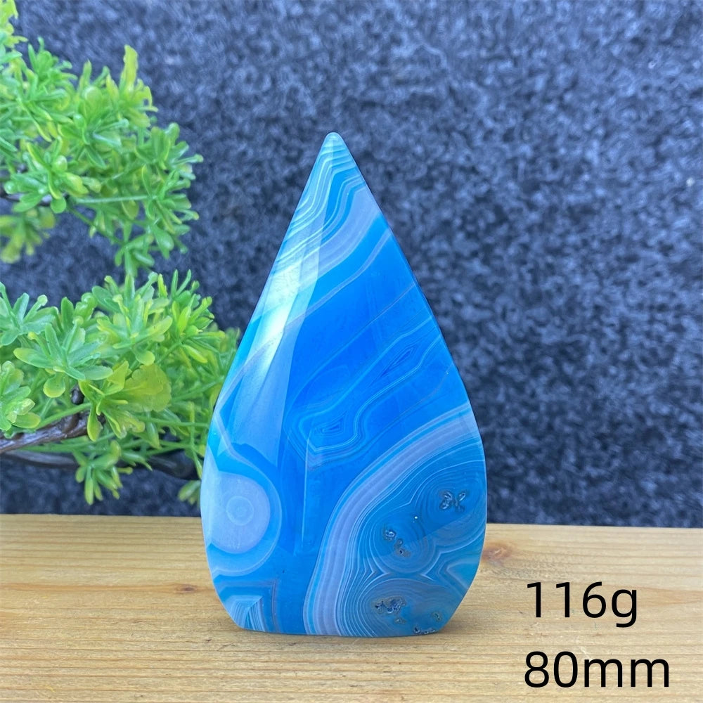 Blue Agate Torch-ToShay.org