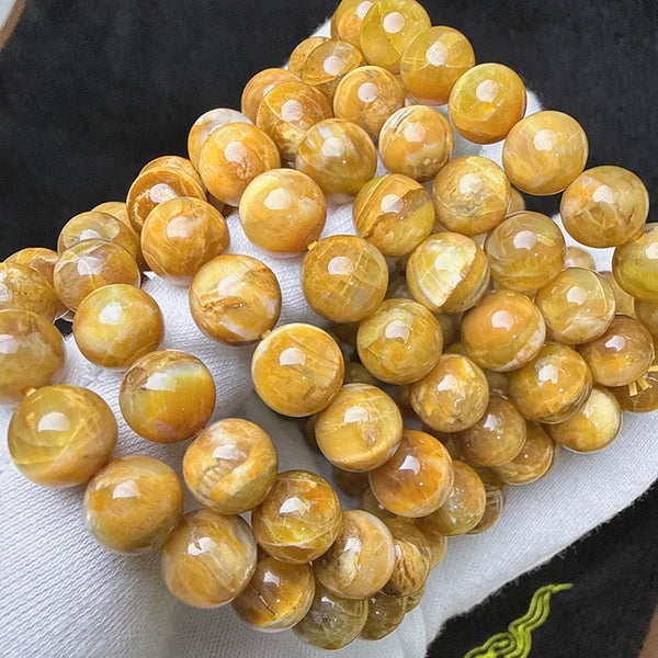 Yellow Prestyle Bead Bracelet-ToShay.org