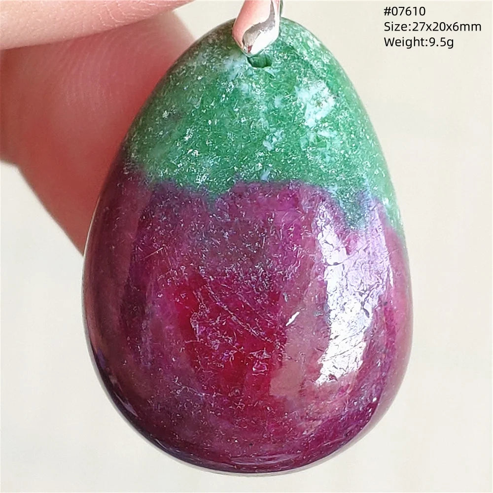 Red Ruby Zoisite Pendant-ToShay.org