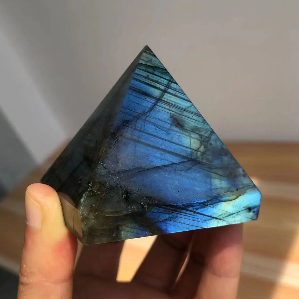 Blue Labradorite Pyramid-ToShay.org