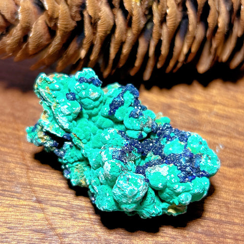 Blue Chrysocolla with Azurite Stone-ToShay.org