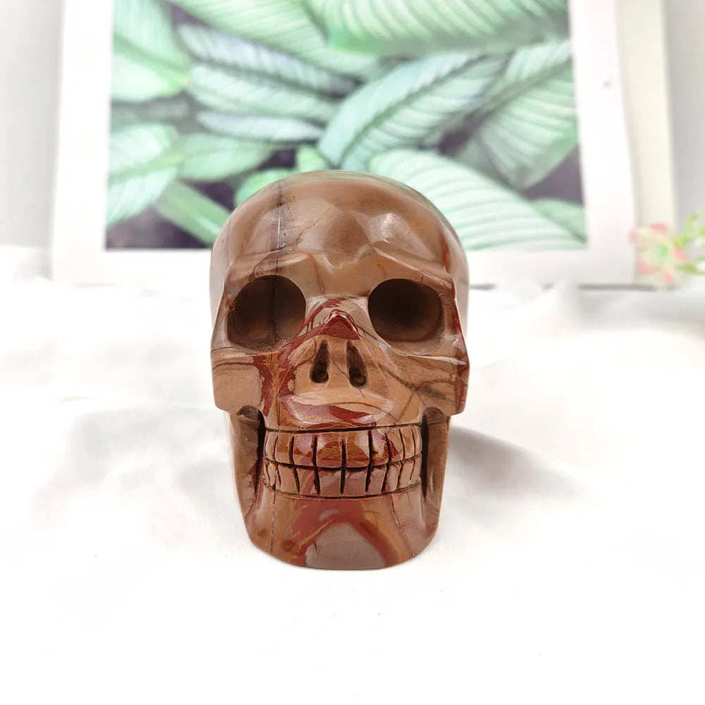 Brown Picture Jasper Skull-ToShay.org