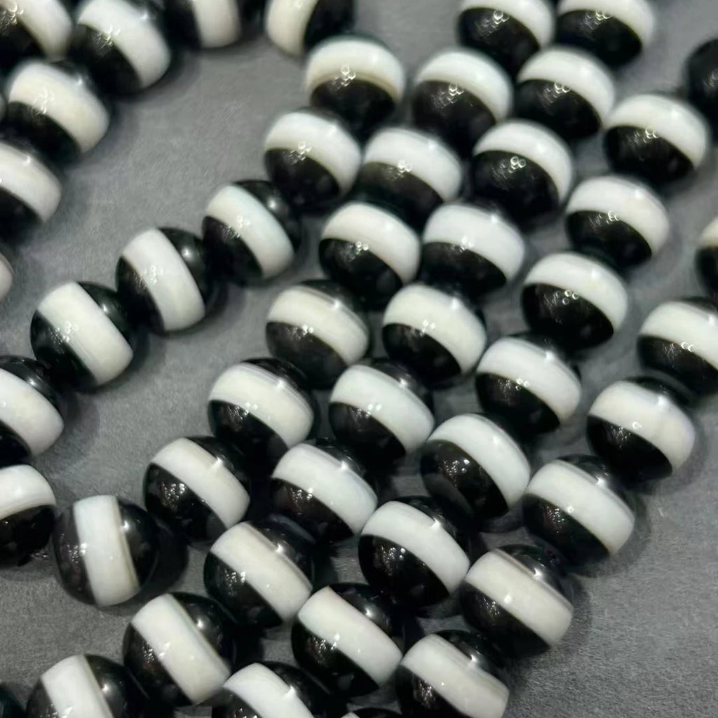 Black White Agate Beads-ToShay.org
