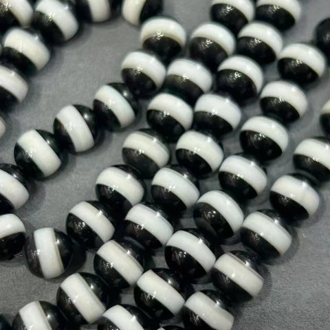 Black White Agate Beads-ToShay.org