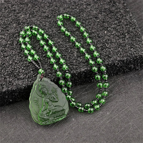 Green Crystal Lotus GuanYin-ToShay.org