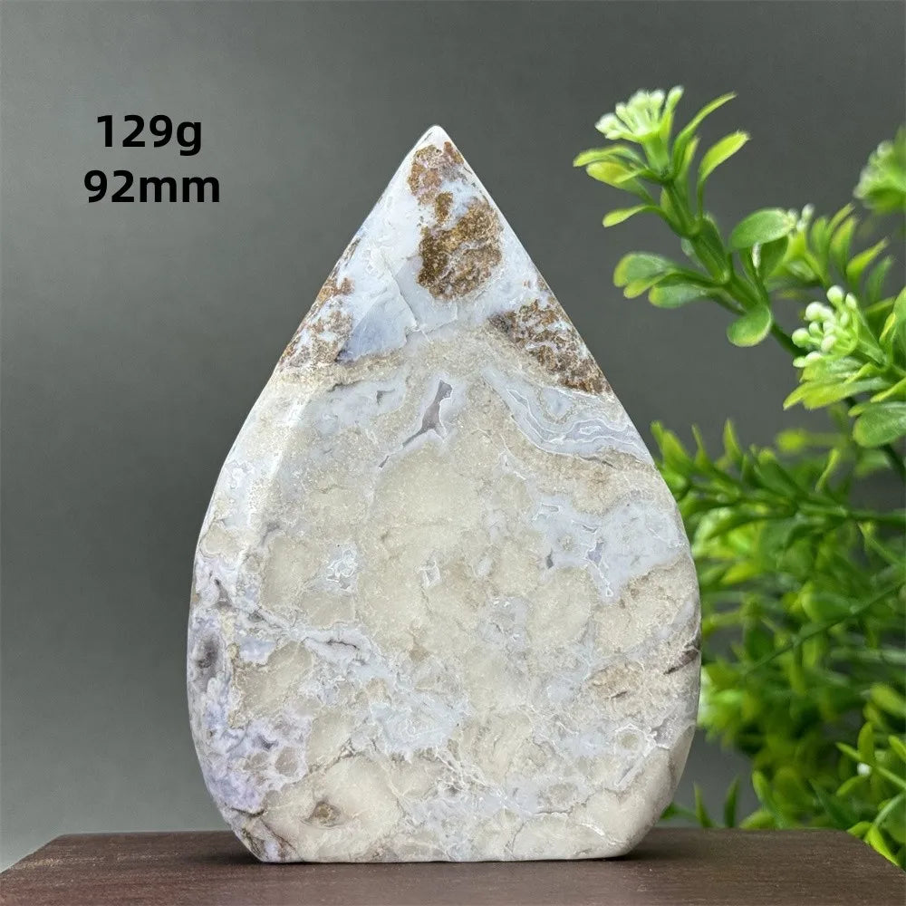 Blue Cherry Blossom Agate Torch-ToShay.org
