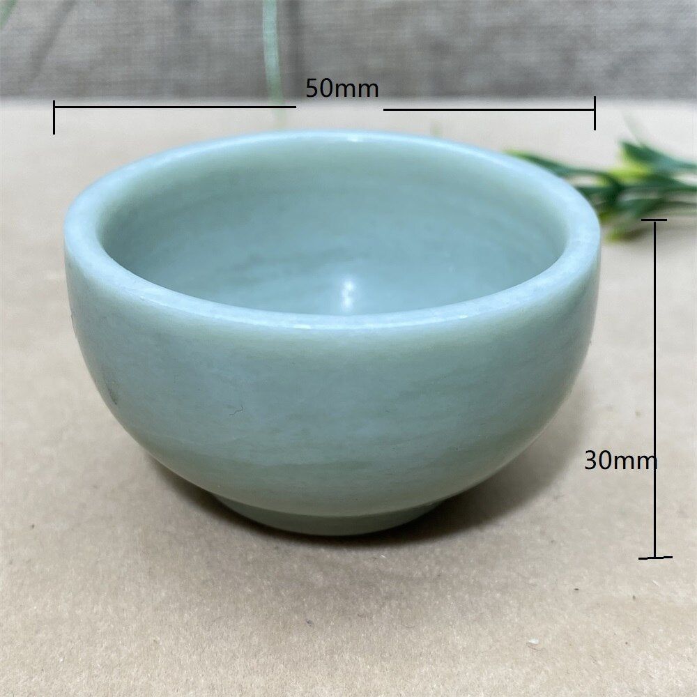 Green Jade Stone Bowls-ToShay.org