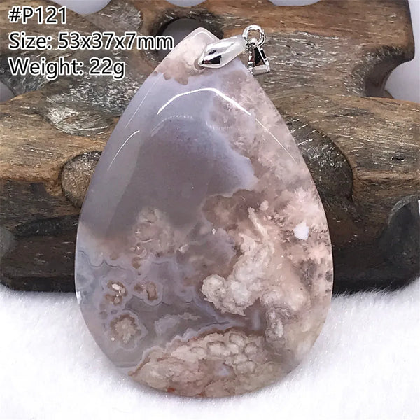 Pink Cherry Agate Pendant-ToShay.org