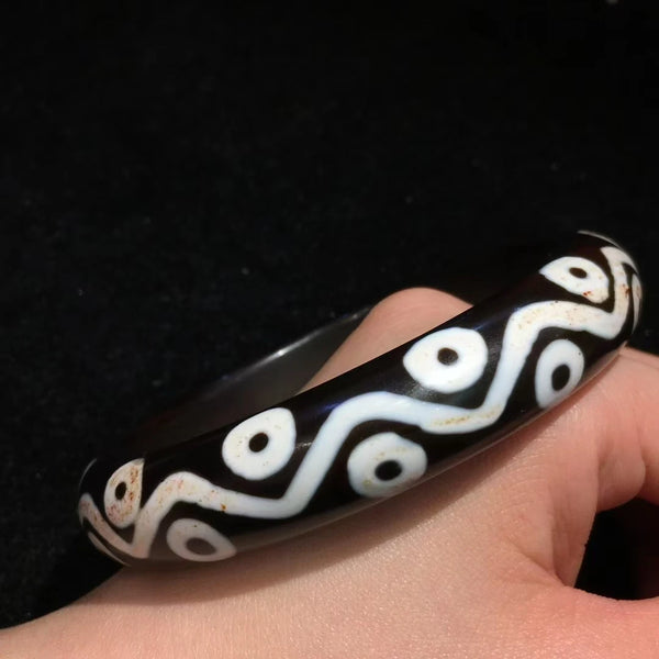 Tibatan Agate Dzi Bangle-ToShay.org