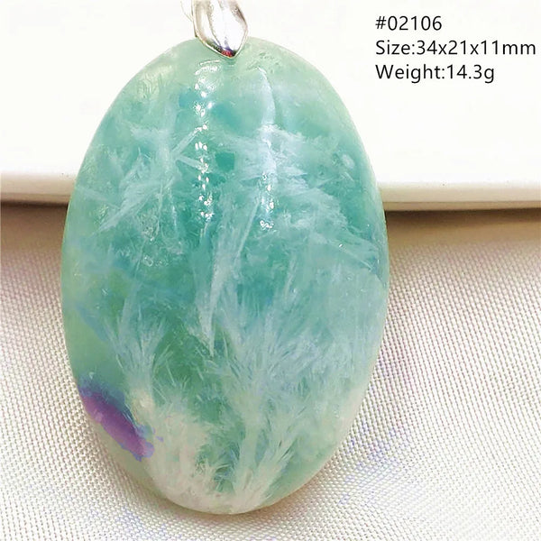 Green Blue Fluorite Pendant-ToShay.org