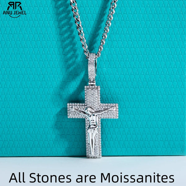 Silver Cross Pendant Necklace-ToShay.org