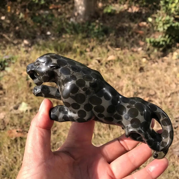 Black Leopard Print Stone Cheetah-ToShay.org
