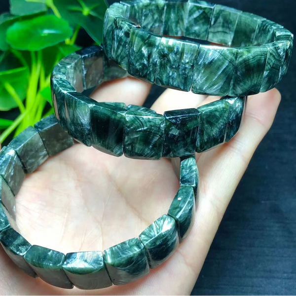 Green Seraphinite Bracelet-ToShay.org