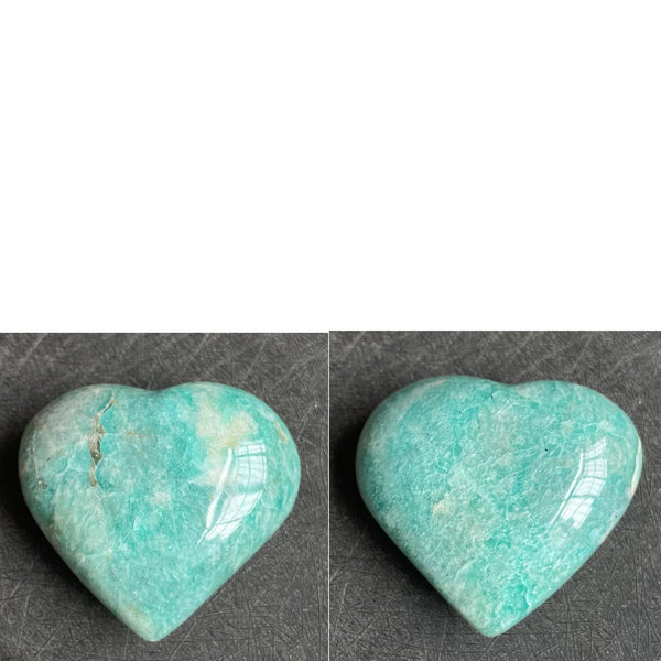 Blue Amazonite Heart-ToShay.org