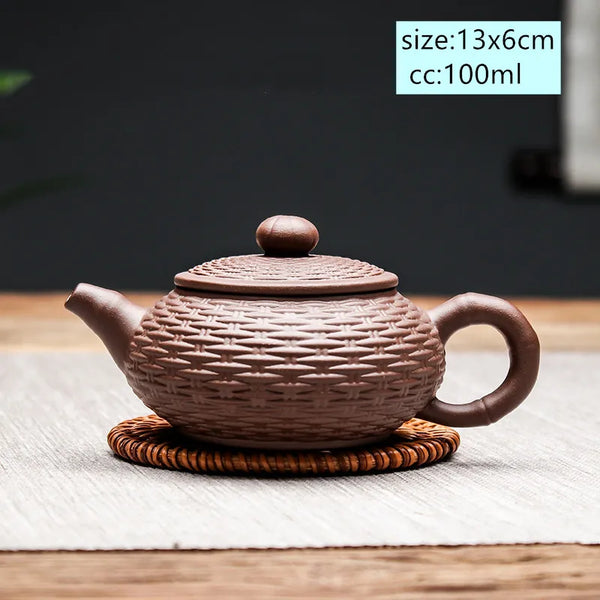 Yixing Clay Bamboo Teapot-ToShay.org