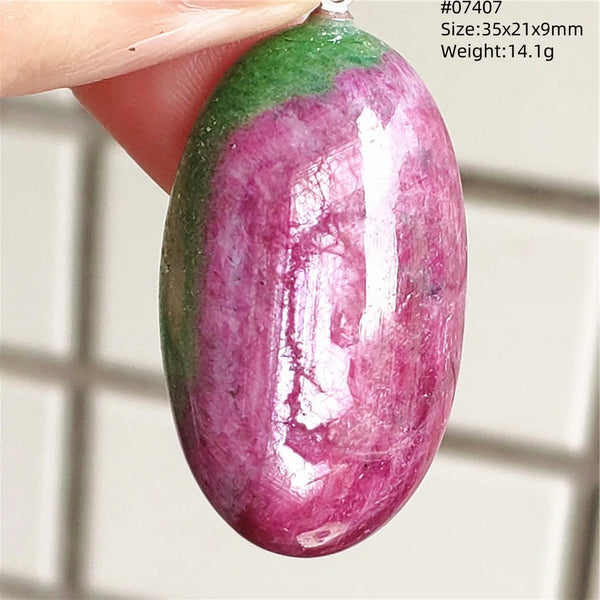 Red Ruby Zoisite Pendant-ToShay.org