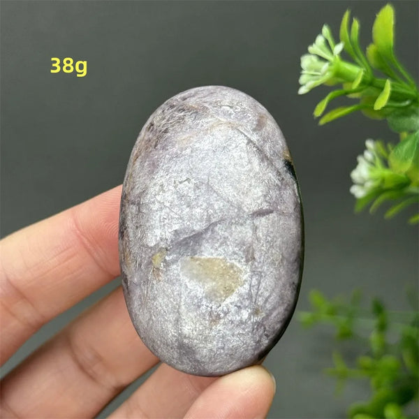 Purple Lepidolite Palm Stone-ToShay.org